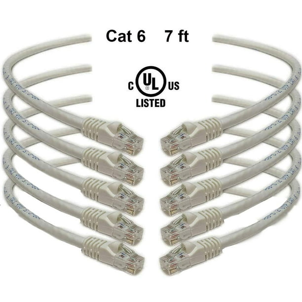 iMBAPrice 10 Feet Cat6 Cable Pack of 5 Premium Grade RJ45 Ethernet Snagless Patch Cord Red iMBAPrice 10 Feet Cat6 Cable Pack of 5 Premium Grade RJ45 Ethernet Snagless Patch Cord Red